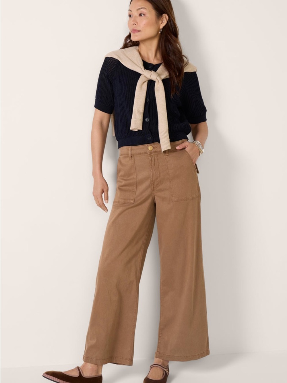 NWT Kut From the Kloth Meg Wide Leg W Porckchop Pocket Size 10 - Picture 5 of 11